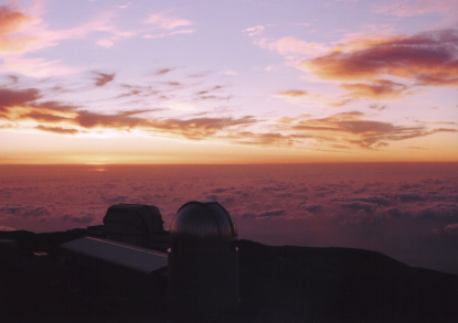 Mercator and LT at sunset
from the INT, Roque de los Muchachos, La Palma