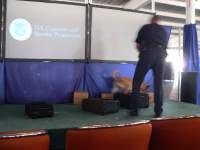 Customs drug dog demo