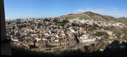 view from Alhambra, west towards old town