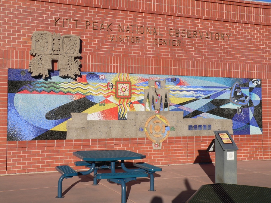 Visitor Center wall mural, featuring Chichen Itza