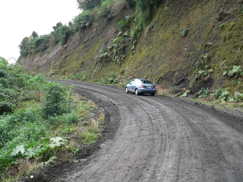 stupidly taking my rental car on gravel-mud back roads for 30km. 