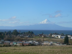 to Valdivia/Pucon, passing Volcan Osorno