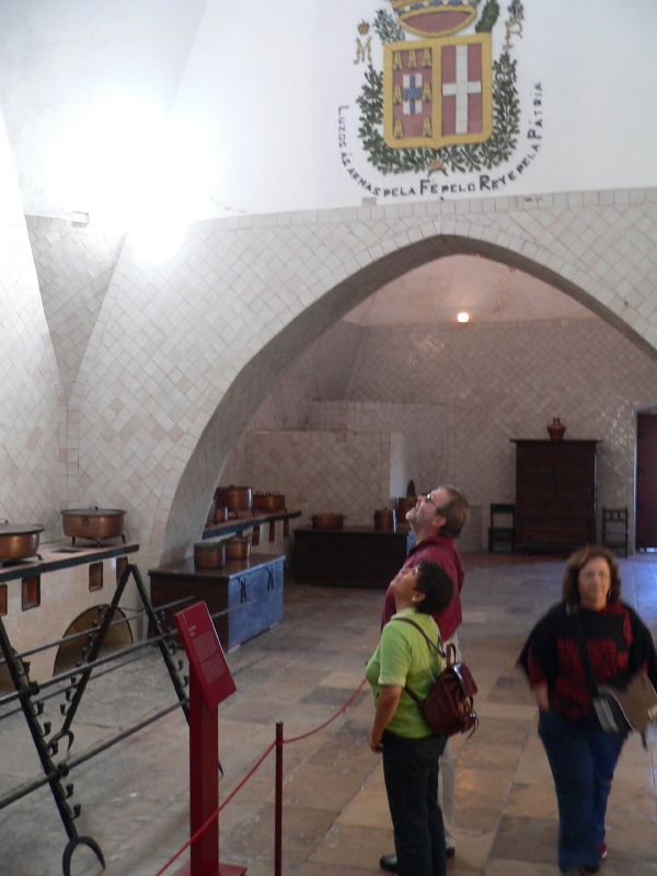 the tall chimneys of the kitchen