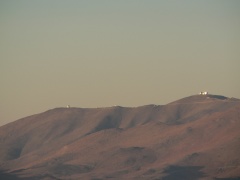 Las Campanas (Magellan telescopes) in distance