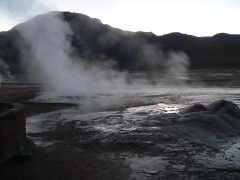 El Tatio geysers, at 14,000 feet