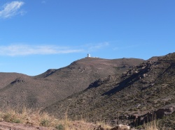 view of CTIO, driving up to SOAR telescope