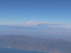 to Hawaii again, fires north of LAX